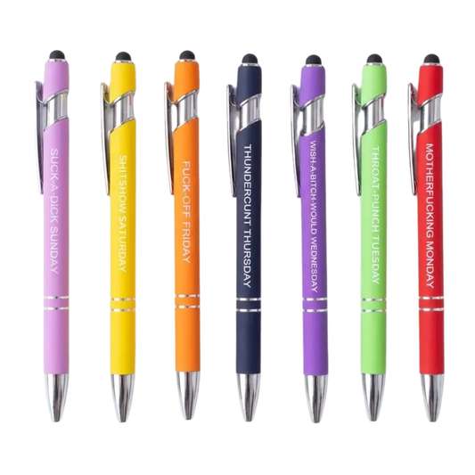 Funny BallPoint Pens (7 Pens)